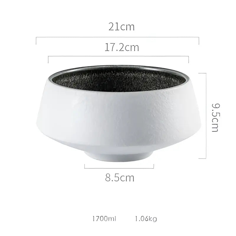 White and grey ice cracked glaze ceramic dinnerware set dining room