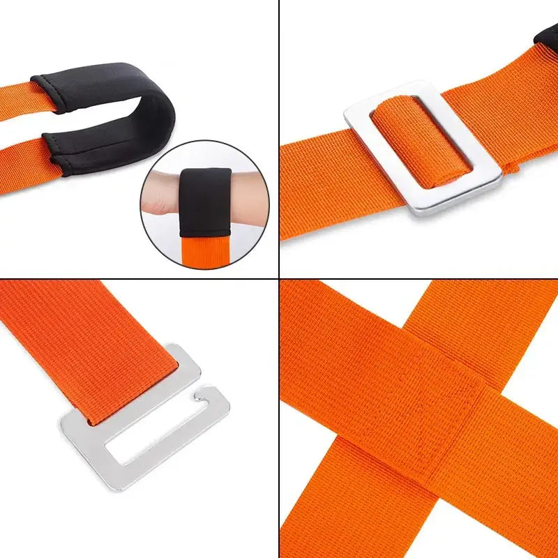 White and orange furniture lifting straps living room moving belt