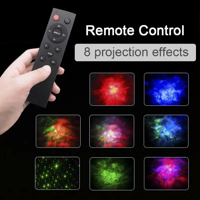 White astronaut star night light projector for bedroom moon base