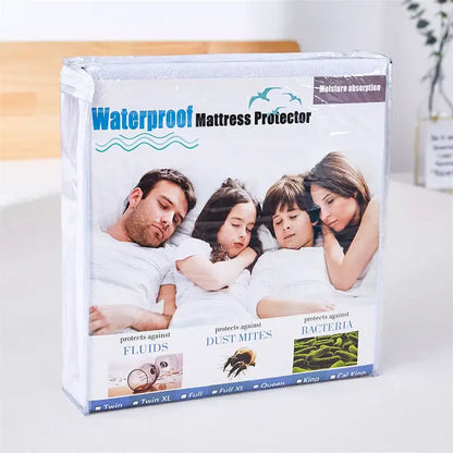 White baby elder hypoallergenic waterproof fitted sheet bedroom cover