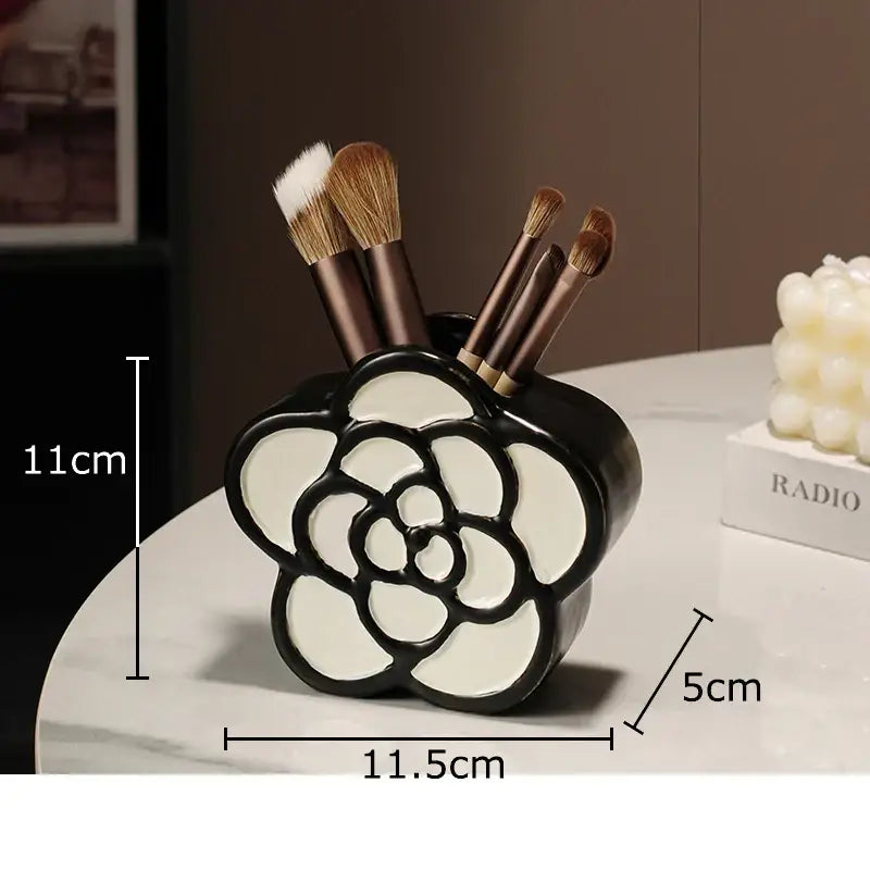 White & black butterfly ceramic tissue box bedroom decor