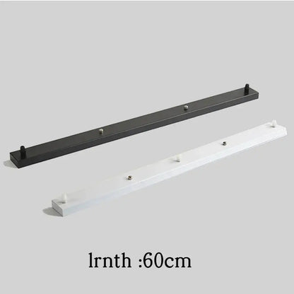 White & black pendant light ceiling mount canopy with hooks dining room