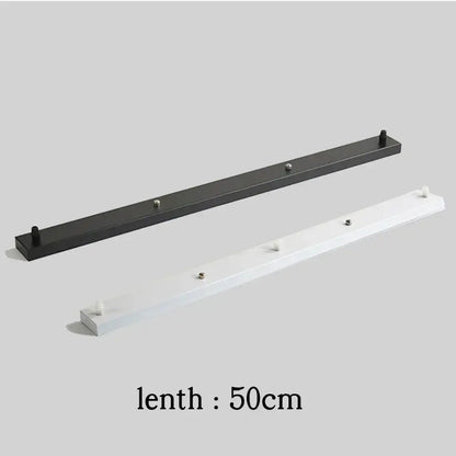 White & black pendant light ceiling mount canopy with hooks dining room