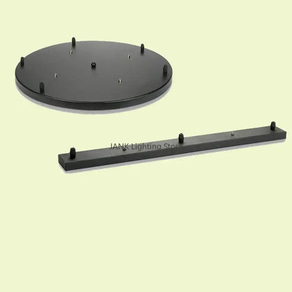 White & black pendant light ceiling mount canopy with hooks dining room