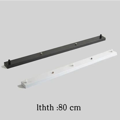 White & black pendant light ceiling mount canopy with hooks dining room