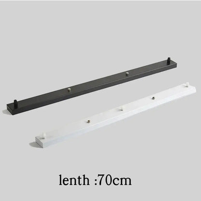 White & black pendant light ceiling mount canopy with hooks dining room