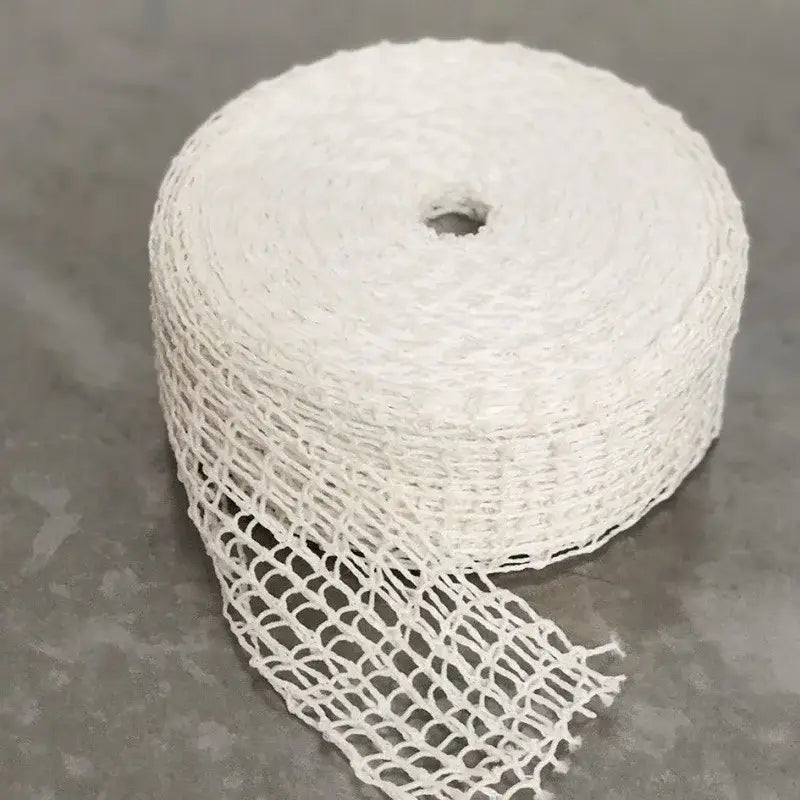 White butcher’s string roll meat mesh netting for kitchen display