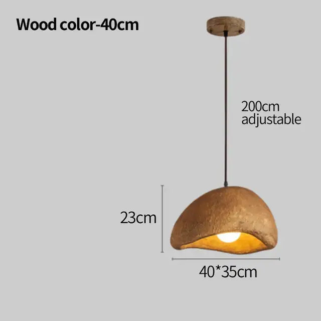 White cement wind cloud pendant light living room trio
