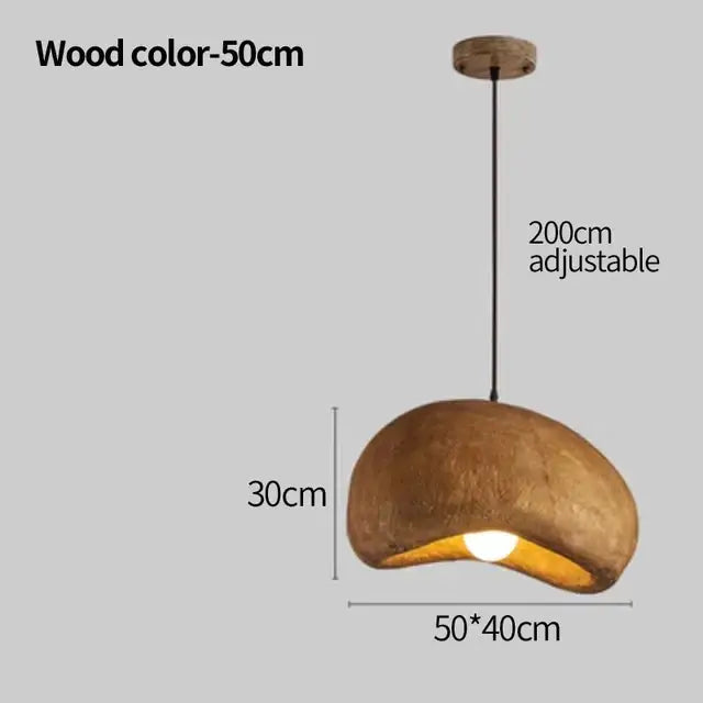 White cement wind cloud pendant light living room trio