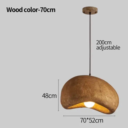 White cement wind cloud pendant light living room trio