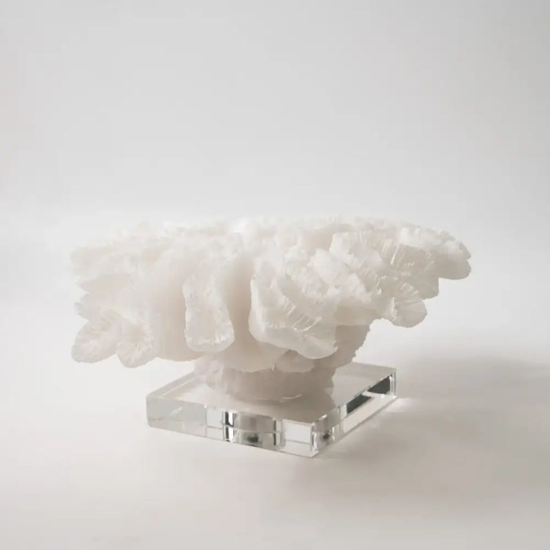 White coral tree resin handicrafts with crystal base living room decor