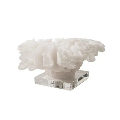 White coral tree resin handicrafts with crystal base living room decor