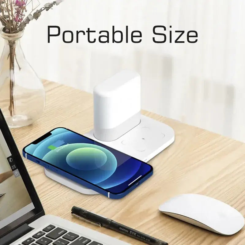 White led wireless charging night light bedroom lamp