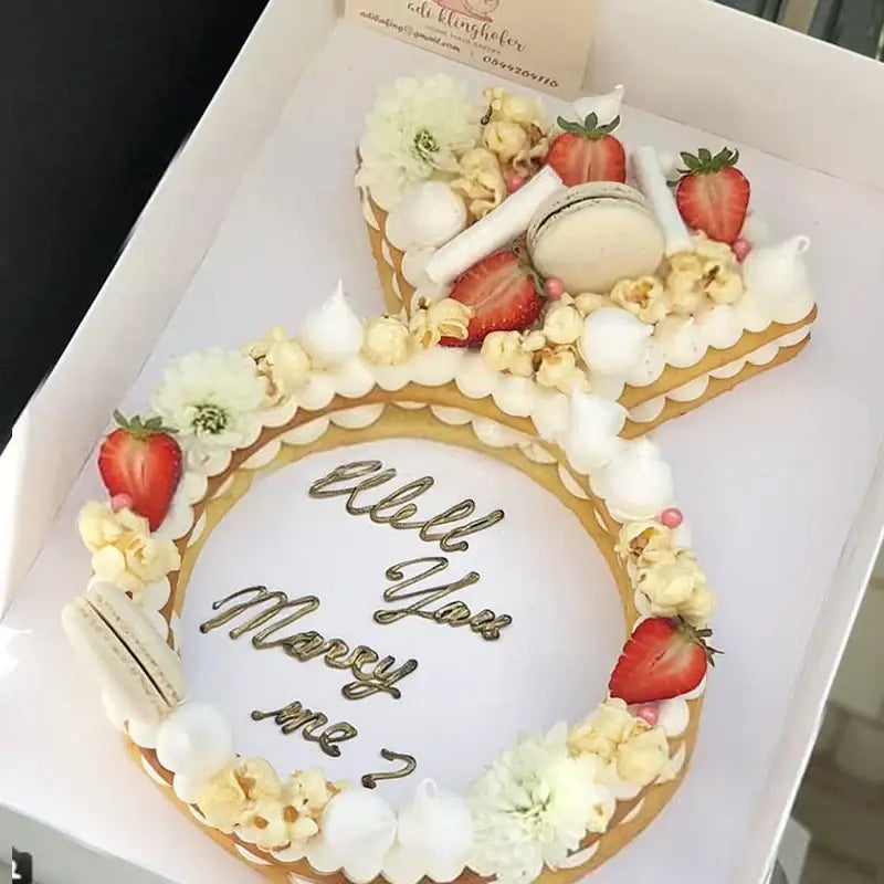 White diamond ring cake mold kitchen baking tool