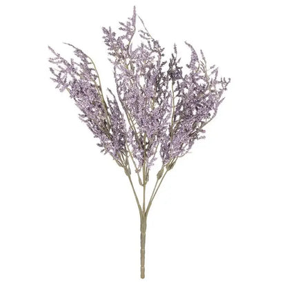 White dried baby’s breath lavender bouquet living room paper box vase