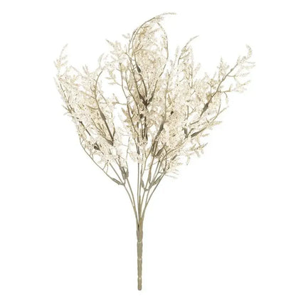 White dried baby’s breath lavender bouquet living room paper box vase