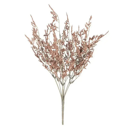 White dried baby’s breath lavender bouquet living room paper box vase