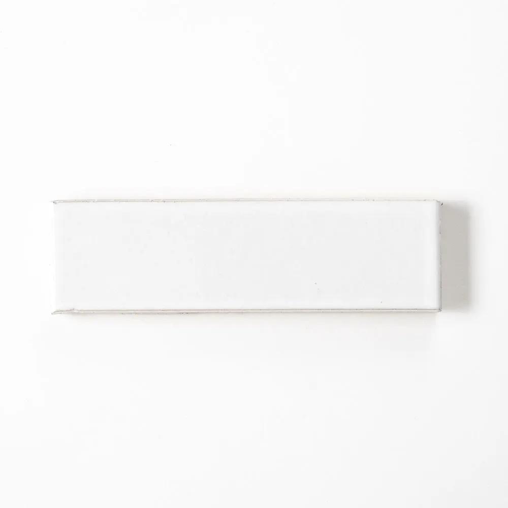 White Dust Glossy Ceramic Tiles 2 1/4x7 9/16