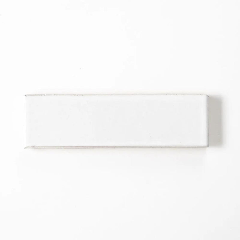 White Dust Glossy Ceramic Tiles 2 1/4x7 9/16