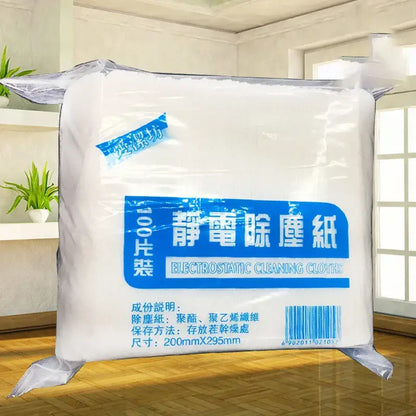 White electrostatic kitchen cleaning cloths 100 pack