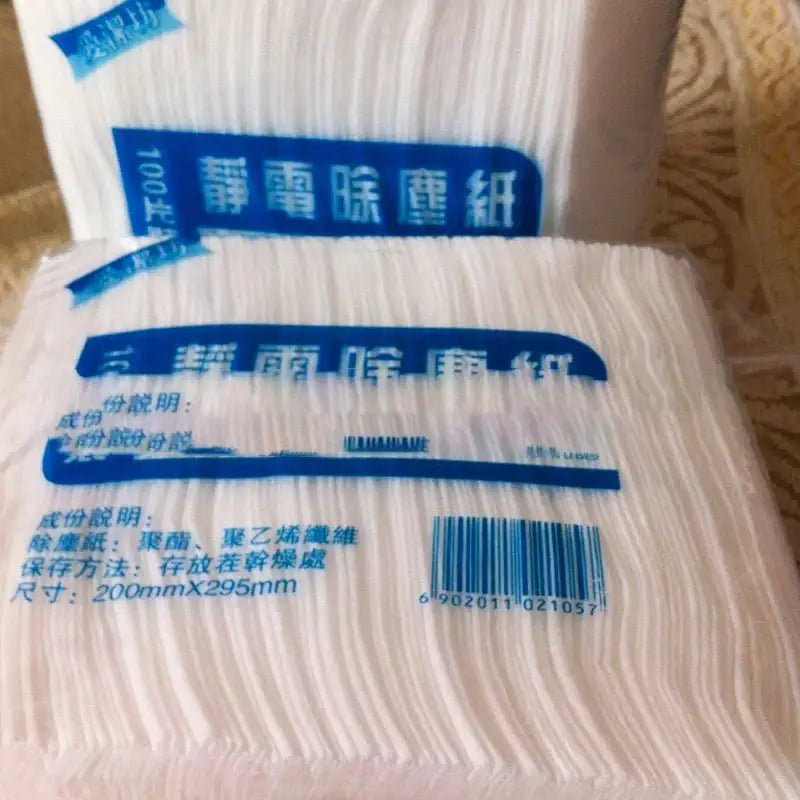 White electrostatic kitchen cleaning cloths 100 pack