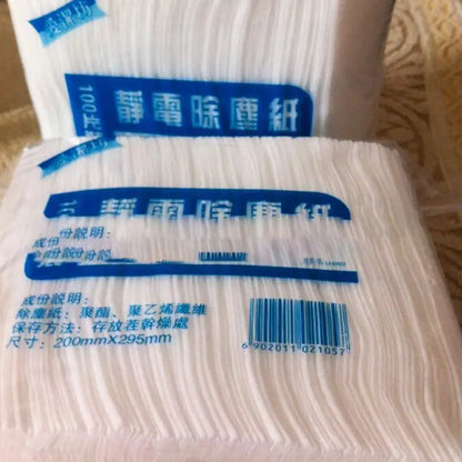 White electrostatic kitchen cleaning cloths 100 pack