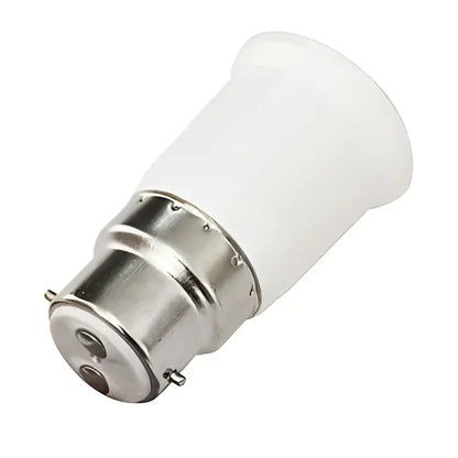 White frosted glass b22 to e27 socket lamp holder bedroom adapter