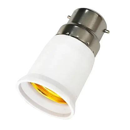 White frosted glass b22 to e27 socket lamp holder bedroom adapter