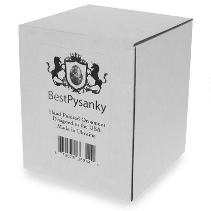 Reindeer Carrying Bag of Gifts Glass Ball Christmas Ornament 3.25 Inches