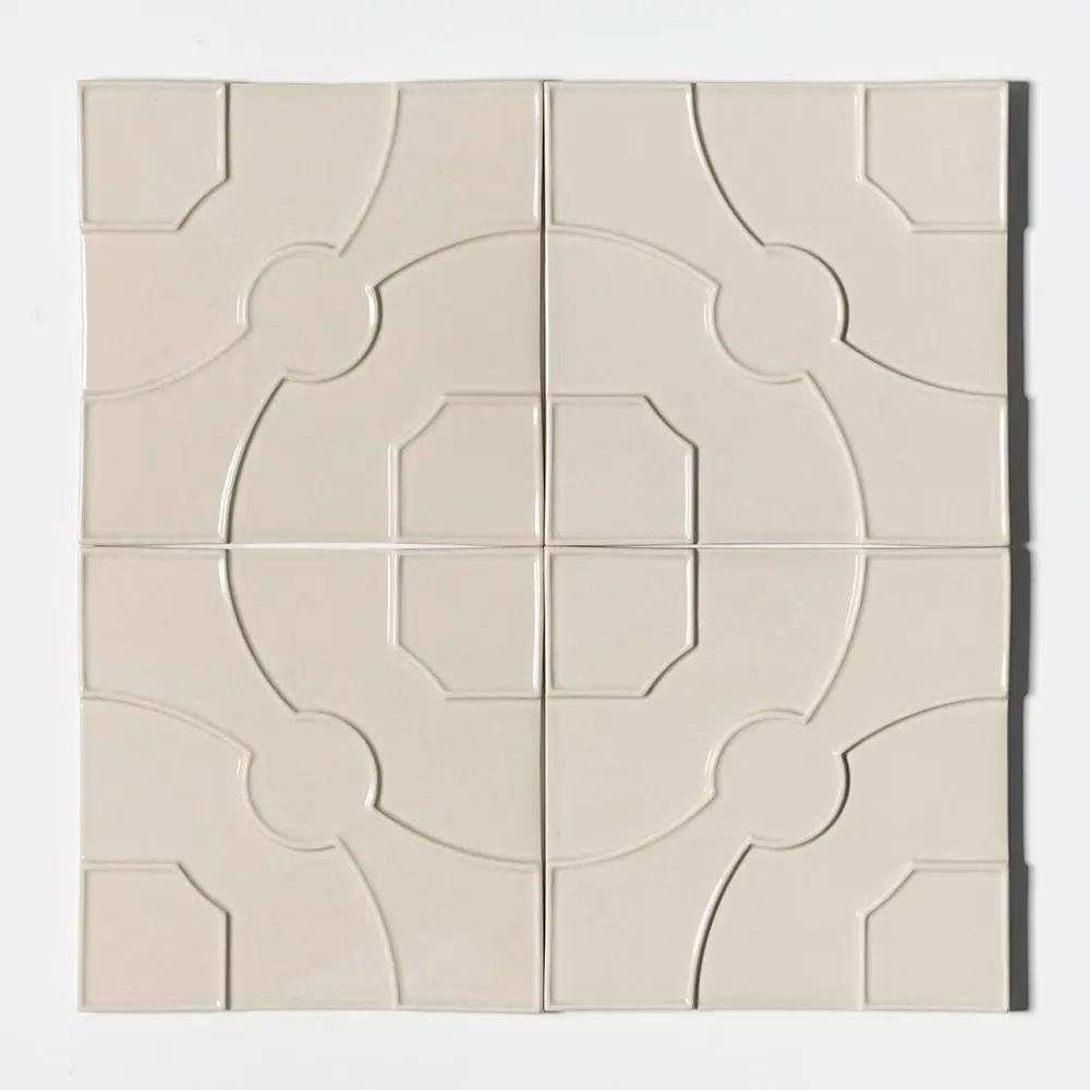 Lafonia Winter Clay Glossy Ceramic Accent Tiles 8x8