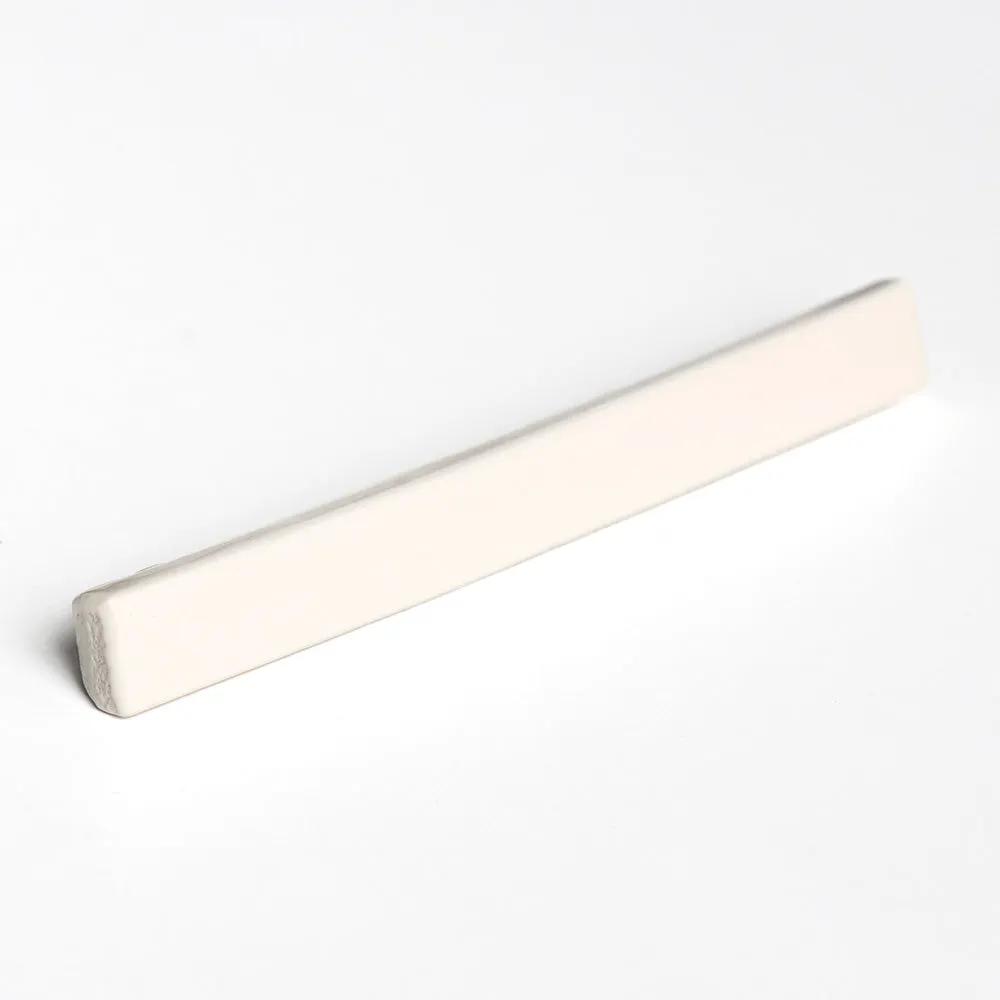 Autumn White Glossy Edge Trim Ceramic Moldings 5/8x6