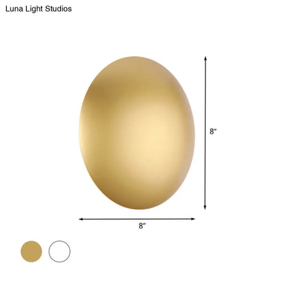DecorBites™ White/Gold LED Wall Light with Warm/White Illumination - Perfect for Modern Bedrooms