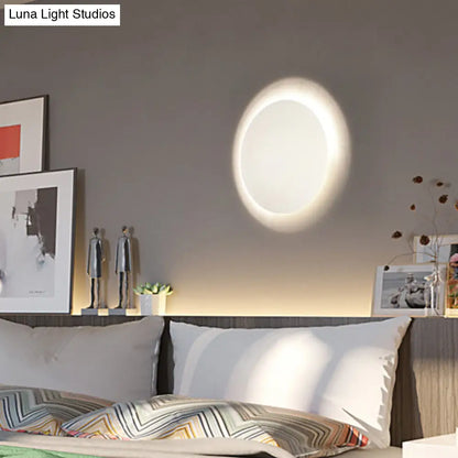 DecorBites™ White/Gold LED Wall Light with Warm/White Illumination - Perfect for Modern Bedrooms
