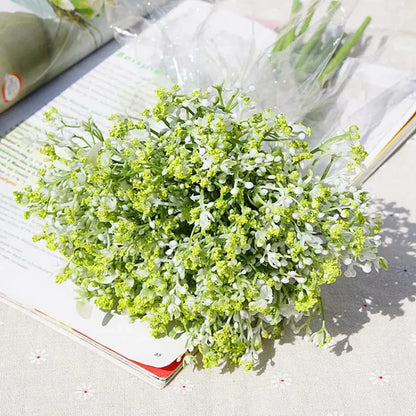 White gypsophila artificial flowers wedding and home decor bouquet