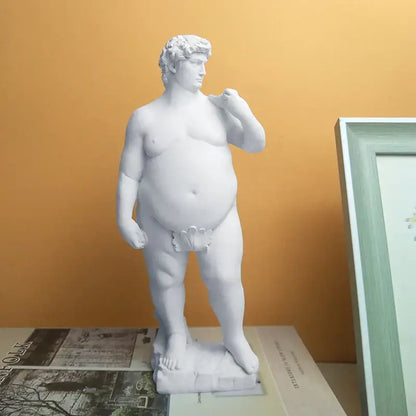 White hercules abstract human body resin statues living room decor