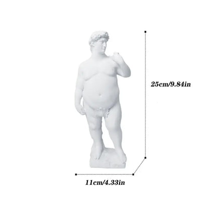 White hercules abstract human body resin statues living room decor