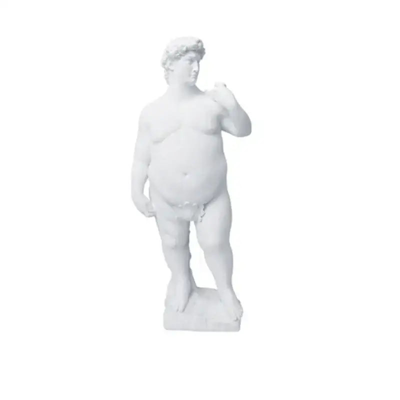 White hercules abstract human body resin statues living room decor