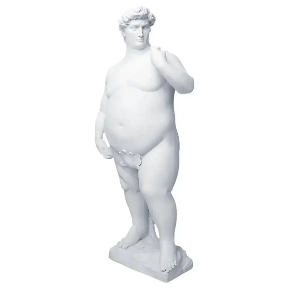 White hercules abstract human body resin statues living room decor