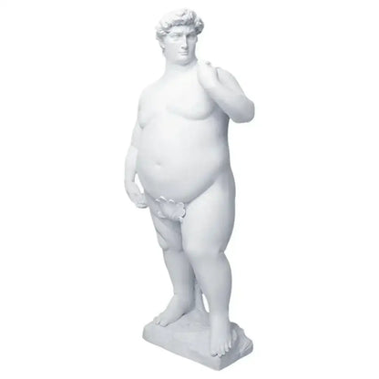 White hercules abstract human body resin statues living room decor