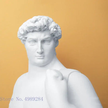 White hercules david obesity resin sculpture living room decor art