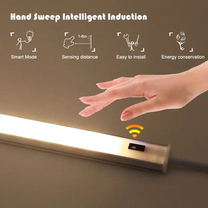 White led motion sensor cabinet light kitchen under counter lamp
