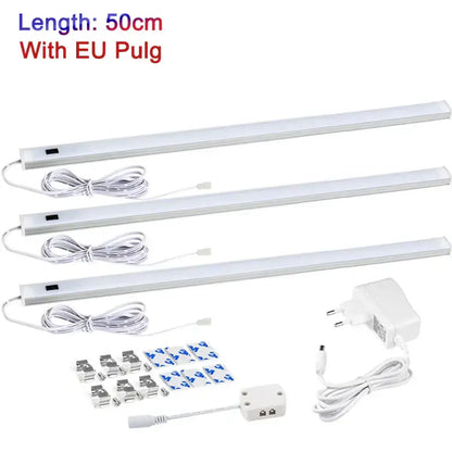 White led motion sensor cabinet light kitchen under counter lamp