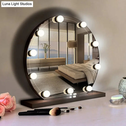 DecorBites™ White LED Vanity Strip: Sphere Design for Dressing Room Minimalism and Enhanced Makeup Lighting