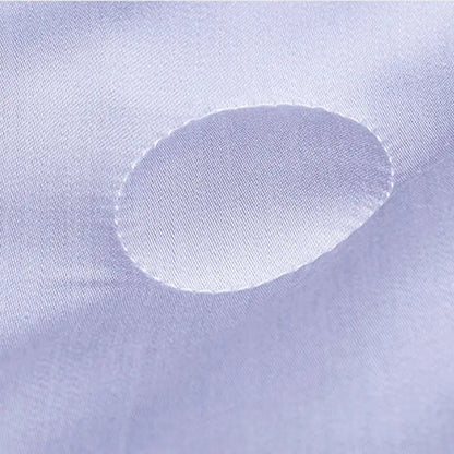 White & light blue cool feel summer quilt bedroom blanket