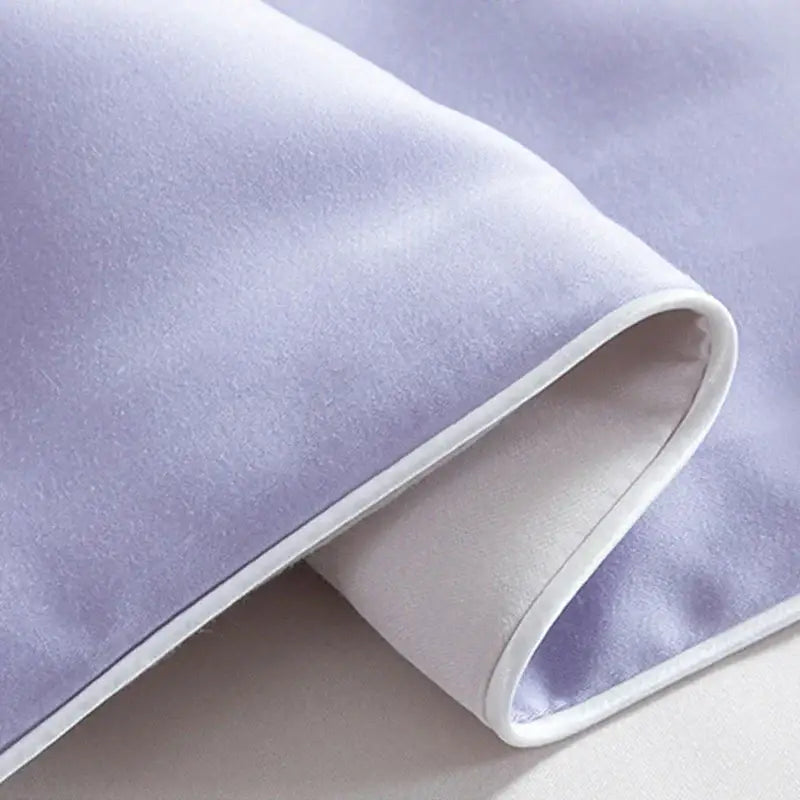 White & light blue cool feel summer quilt bedroom blanket