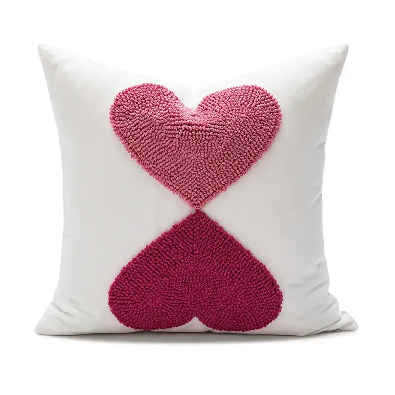 White love floral decorative sofa pillowcase living room cushion cover