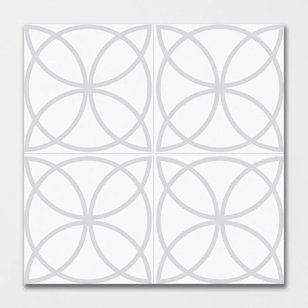 White Matte Colore Look Porcelain Tiles 8x8