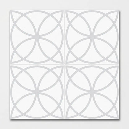 White Matte Colore Look Porcelain Tiles 8x8