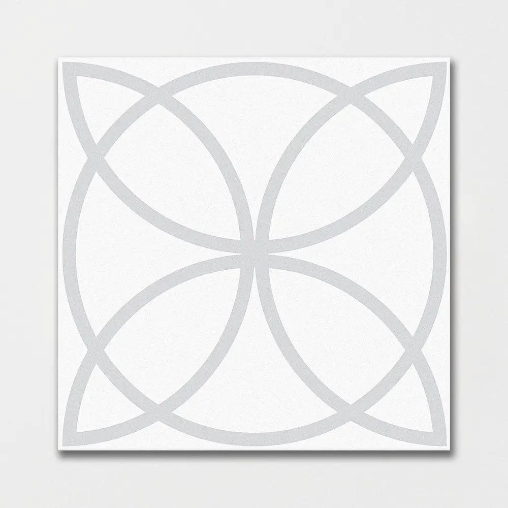 White Matte Colore Look Porcelain Tiles 8x8