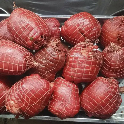 White mesh bbq net bundle kitchen pork roasting netting